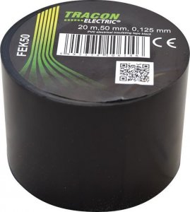 Tracon Electric Taśma izolacyjna 20mx50mm czarny 1