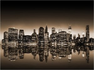 DecoNest Fototapeta - Nowy Jork - sepia - 300X231 1