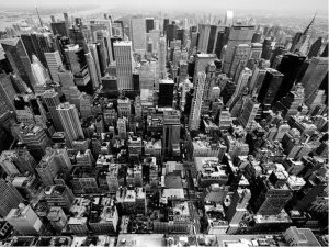 DecoNest Fototapeta - USA, Nowy Jork: czarno-biały - 300X231 1