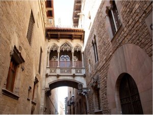 DecoNest Fototapeta - Barcelona Palau generalitat in gothic Barrio - 300X231 1