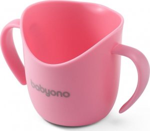 BabyOno Kubek treningowy do nauki picia ergonomiczny Flow różowy BabyOno 1