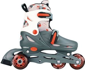 Rolki Nijdam Rolko-wrotki 3W1 szaro-białe r. 27-30 3