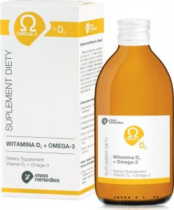 Invex remedies Invex Remedies Witamina D3 + Omega 3 300 ml - WYSYŁAMY W 24H! 1