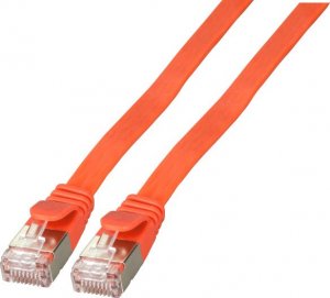 EFB EFB RJ45 Flachpatchkabel U/FTP, Cat.6A, PVC, 1m, rot 1