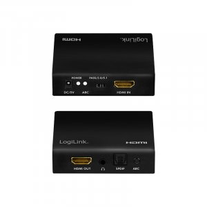 Adapter AV LogiLink HDMI Ekstraktor audio, 2CH/5.1CH, SPDIF, 4K/60Hz, czarny 8