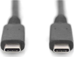 Kabel USB Digitus USB-C - USB-C 0.8 m Czarny (AK-300343-008-S) 2
