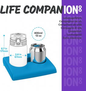 ion8 Butelka bidon na wodę dla dzieci ION8 I8RF350PVHHOG 350 ml jeże 5