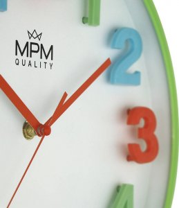 MPM Kolorowy zegar ścienny MPM E01.4186.40 30 cm 7
