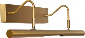Kinkiet Lucide Ścienna lampa regulowana Vinz złota tuba ruchoma do salonu 1