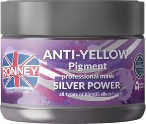 Ronney Anti-Yellow Silver Power Professional Mask srebrna maska do włosów blond rozjaśnianych i siwych 300ml 1