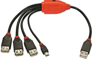 HUB USB Lindy 3x USB-A 2.0 (42836) 1