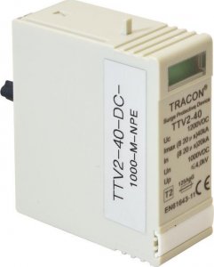 Tracon Electric Wkładka ogranicznika przepięć 600V DC 20/40 kA - TTV2-40-DC-600-G 1