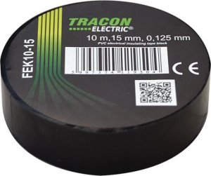 Tracon Electric Taśma izolacyjna 10mx15mm czarna 1