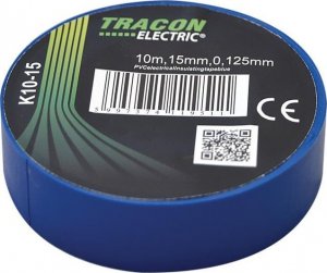 Tracon Electric Taśma izolacyjna 10mx15mm niebieska 1
