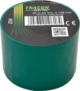 Tracon Electric Taśma izolacyjna 20mx50mm zielony 1