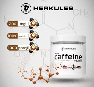 Herkules HERKULES Pure Caffeine Powder 200g Natural 2