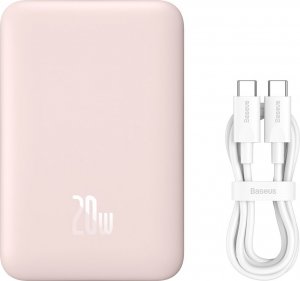 Powerbank Baseus Magnetic Mini 20W 10000mAh Różowy 2