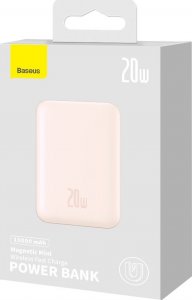Powerbank Baseus Magnetic Mini 20W 10000mAh Różowy 27