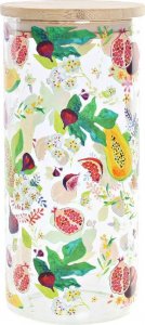 DKD Home Decor Łódź DKD Home Decor Owocowy Bambus Szkło borokrzemowe 10 x 10 x 22 cm (1400 ml) 1