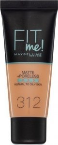 Maybelline  Płynny Podkład do Twarzy Fit me Maybelline (30 ml) - 312 - golden 5