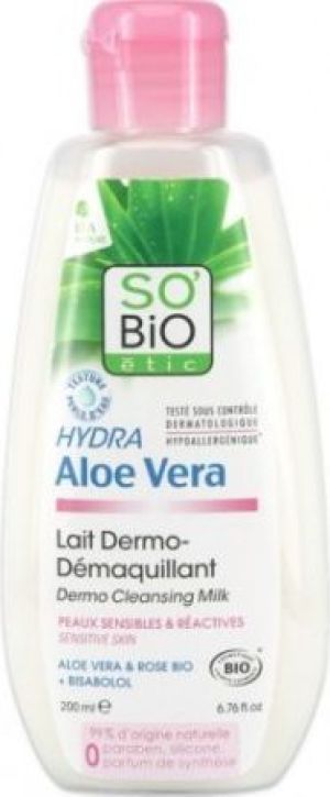 So Bio Bio Aloes Hipoalergiczne mleczko do demakijażu cery wrażliwej 200 ml 1