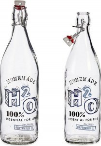 Vivalto Butelka H2O Przezroczysty Metal Plastikowy Szkło (1000 ml) 1
