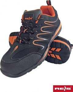 R.E.I.S. BRECUADOR-OB FO SRA - obuwie ochronne skóra nubuck połączonej z siateczką - czarno-niebieski 48 3