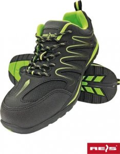 R.E.I.S. BRECUADOR-OB FO SRA - obuwie ochronne skóra nubuck połączonej z siateczką - czarno-niebieski 48 4