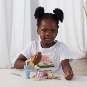 Viga Toys VIGA PolarB Drewniany Zestaw Obiadowy do Krojenia (44058) 2