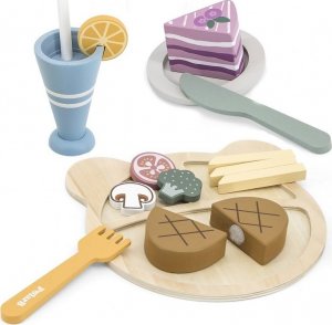 Viga Toys VIGA PolarB Drewniany Zestaw Obiadowy do Krojenia (44058) 9