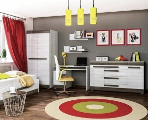 ML Meble Szafa Blanco 92 x 202 x 65 cm biały Lustro: Bez lustra, z wyposażeniem 5