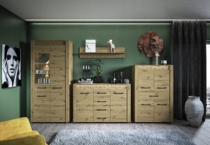 ML Meble Komoda artis 138 x 40 x 94cm dąb artisan 11