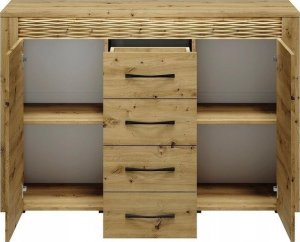 ML Meble Komoda artis 138 x 40 x 94cm dąb artisan 4