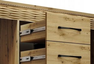 ML Meble Komoda artis 138 x 40 x 94cm dąb artisan 7