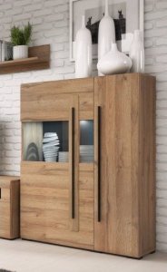 Helvetia Komoda - 90 x 39 x 136cm dąb 4