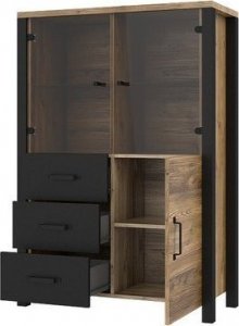 Helvetia Witryna mat 146 x 101 x 43 cm MebleHOT OLIN 5