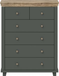 Helvetia Komoda Komoda w stylu prowansalskim 90 x 42 x 113cm wielokolorowy 2