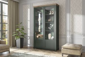 Helvetia Witryna odcienie zieleni mat 200 x 126 x 42 cm EVORA 4