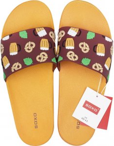 Soxo Klapki Plażowe Premium Unisex SOXO w Piwo | Idealne na Lato Wakacje i na Basen | Gumowe 4243 5