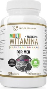 Progress Labs PROGRESS LABS Multi Witamina+Prebiotyk For Men 120caps 1