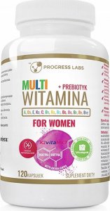 Progress Labs PROGRESS LABS Multi Witamina+Prebiotyk For Women 120caps 1