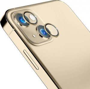 3MK Szkło hybrydowe na obiektyw aparatu 3MK Lens Protection Pro Apple iPhone 14 złoty/gold 2