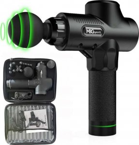Masażer MBGsport PISTOLET DO MASAŻU SUPER MOCNY MASAŻER + 9 GŁOWIC TM-02 PRO 11