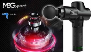 Masażer MBGsport PISTOLET DO MASAŻU SUPER MOCNY MASAŻER + 9 GŁOWIC TM-02 PRO 2