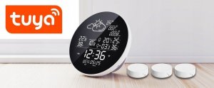 Stacja pogodowa Stacja pogodowa pogody WIFI TUYA SMART 3x czujnik 7
