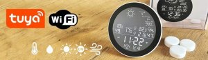 Stacja pogodowa Stacja pogodowa pogody WIFI TUYA SMART 3x czujnik 9