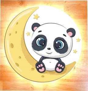 naSciane Lampka nocna księżyc panda chmurka dla dziecka LED 1