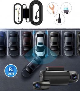 Wideorejestrator Kamera samochodowa rejestrator trasy parking 2K+FHD GPS WIFI 4