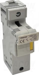 Tracon Electric Modułowa podstawa bezpieczników cylindrycznych 100A 22x58mm HBA-1P-100 1