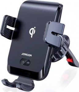 Joyroom Joyroom automatyczny elektryczny uchwyt samochodowy na kratkę wentylacyjną nawiew z ładowarką bezprzewodową Qi 15W (JR-ZS214) 3